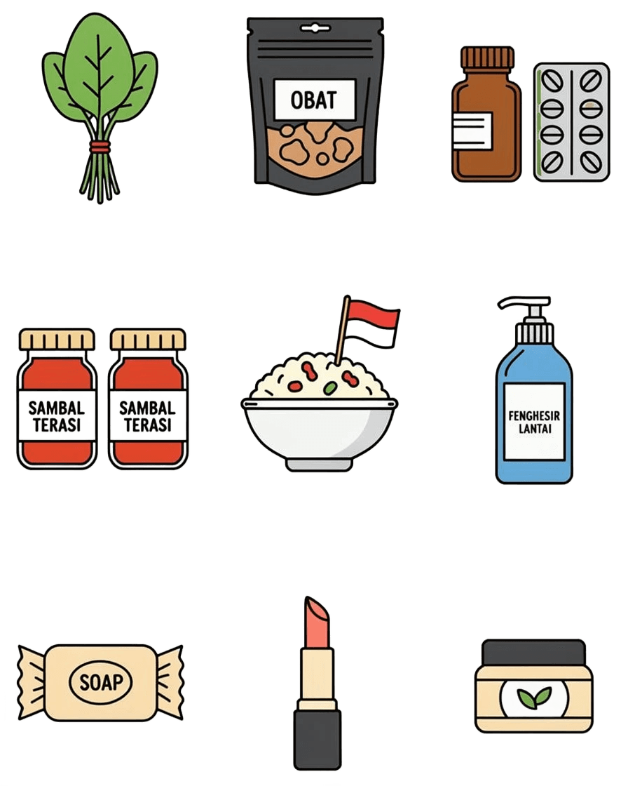 Health and food items — product registration service Indonesia