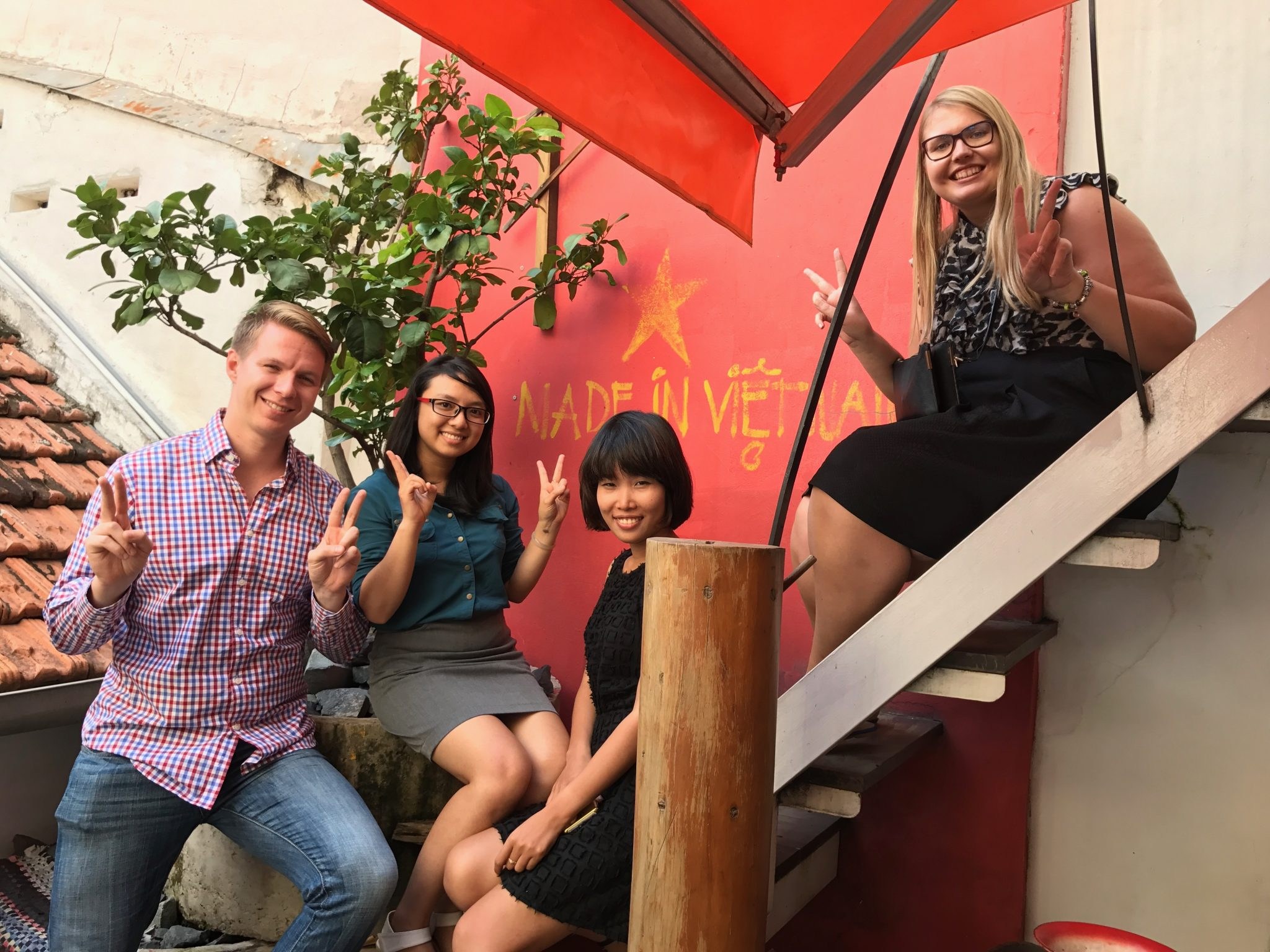 Expanding to Vietnam, 2017 — Kadri Lahi, on the right, the first country manager of Emerhub Vietnam.