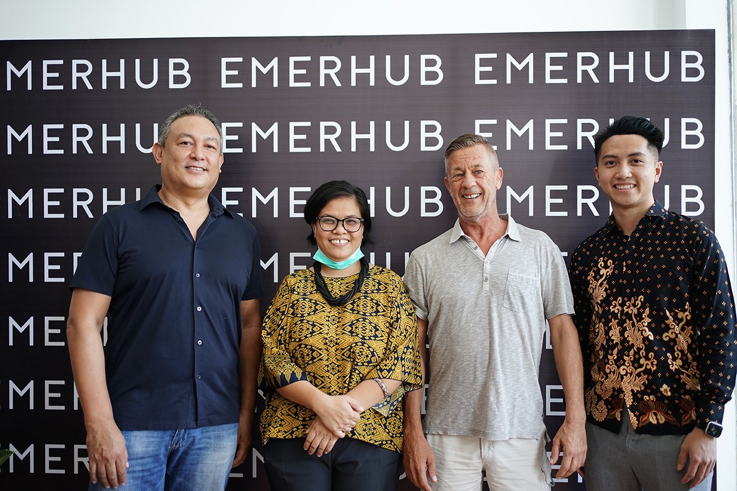 Anggita Septiani hosting clients in the Emerhub office in 2021.