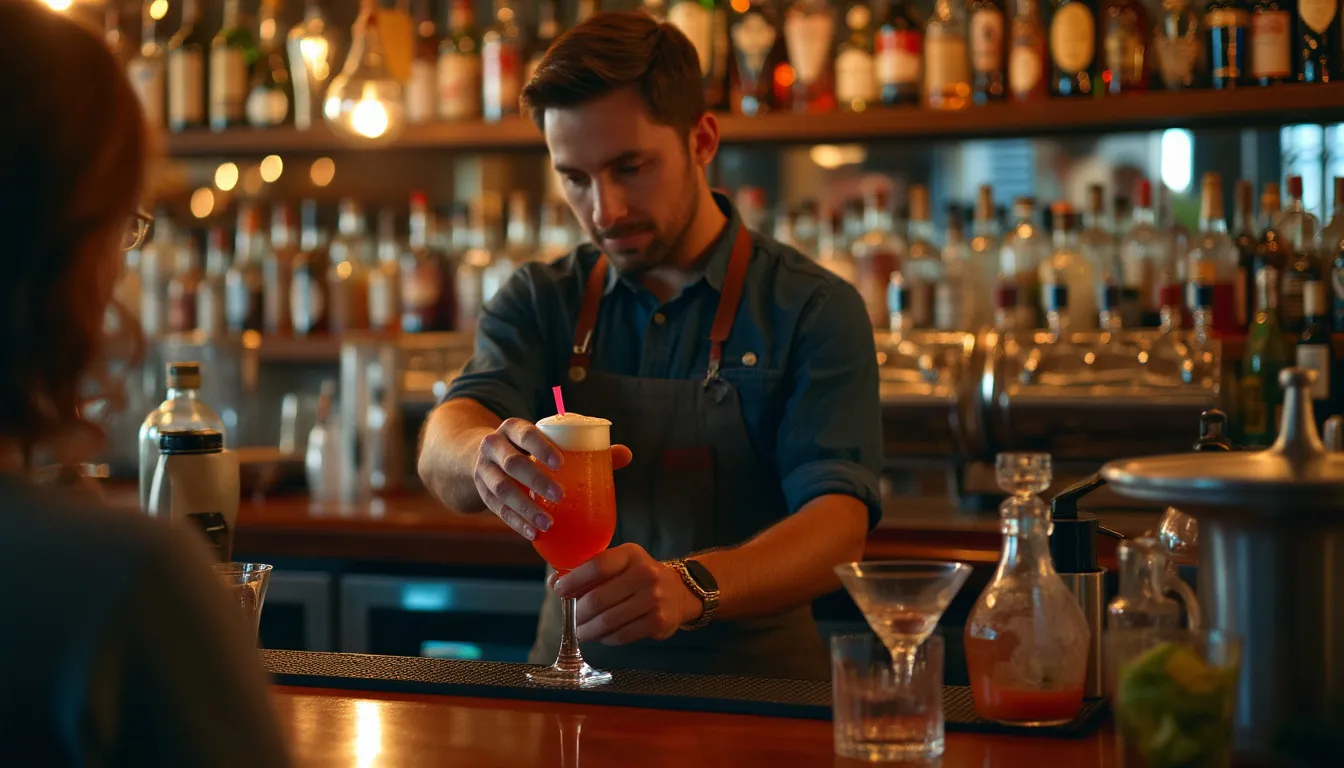 business owner setting up bar in dubai