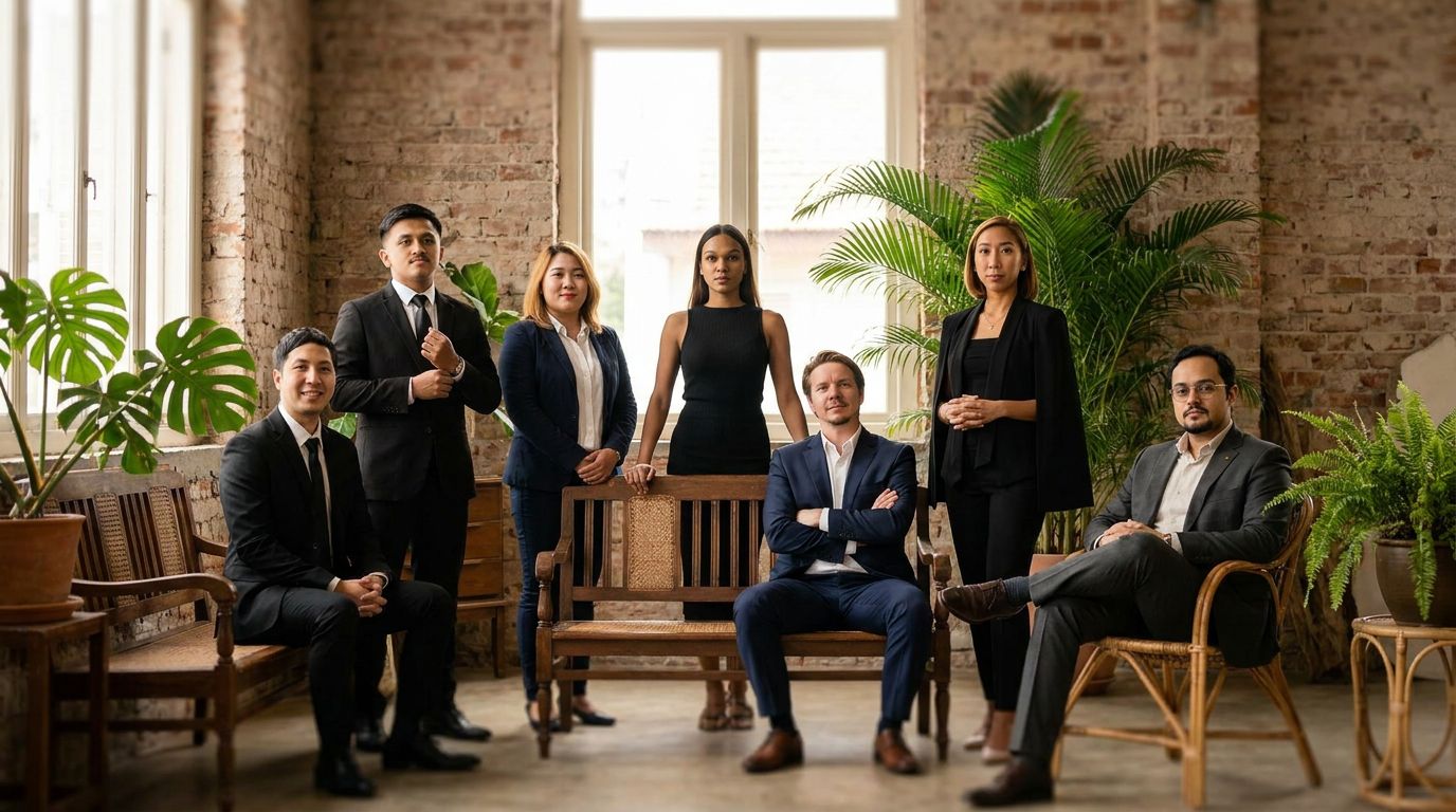The Emerhub team — Singapore studio session